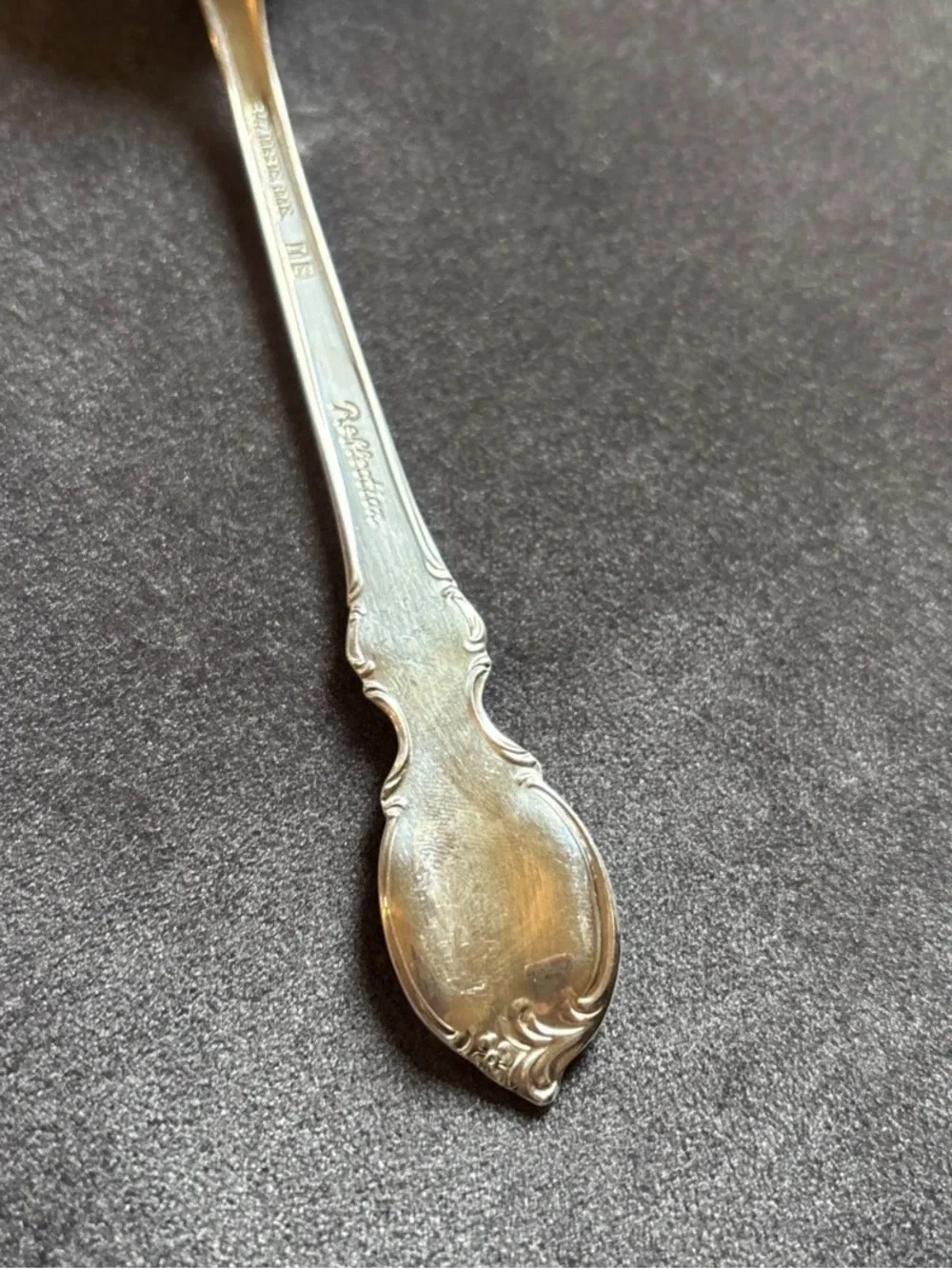 Vintage 1847 Rogers Bros. Reflection Silver-Plated Serving Spoon